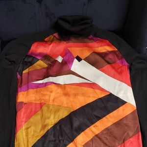 Stunning Emilio Pucci silk and wool turtle neck